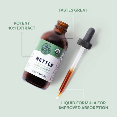 Discover the power of nature for your well-being. With our convenient selection of top recommended supplements, you can simplify your health journey without compromising on purity or nutrients. organic Nettle 10-1 vimergy