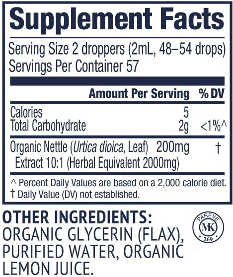Vimergy USDA Organic Nettle Leaf 10:1 (115 ml)