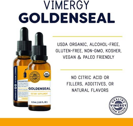 Vimergy Organic Goldenseal 10:1 *115mL